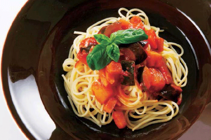 カポナータ風 冷製パスタ根菜入り