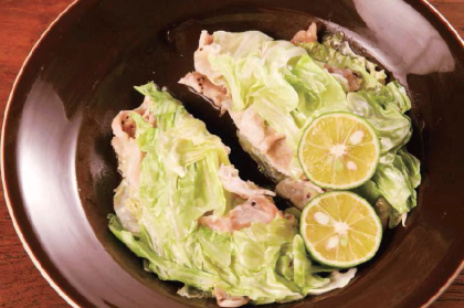 豚肉とキャベツのミルフィーユ風