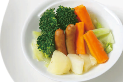 ソーセージと冬野菜のポトフ